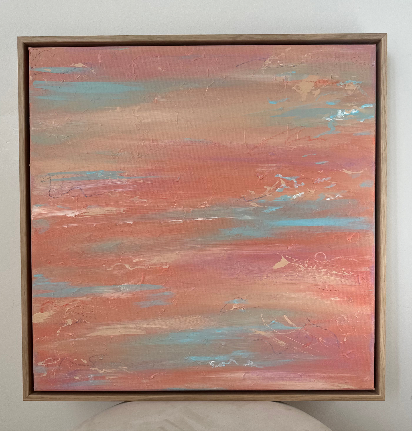 Abstrakt art on canvas with bright colors