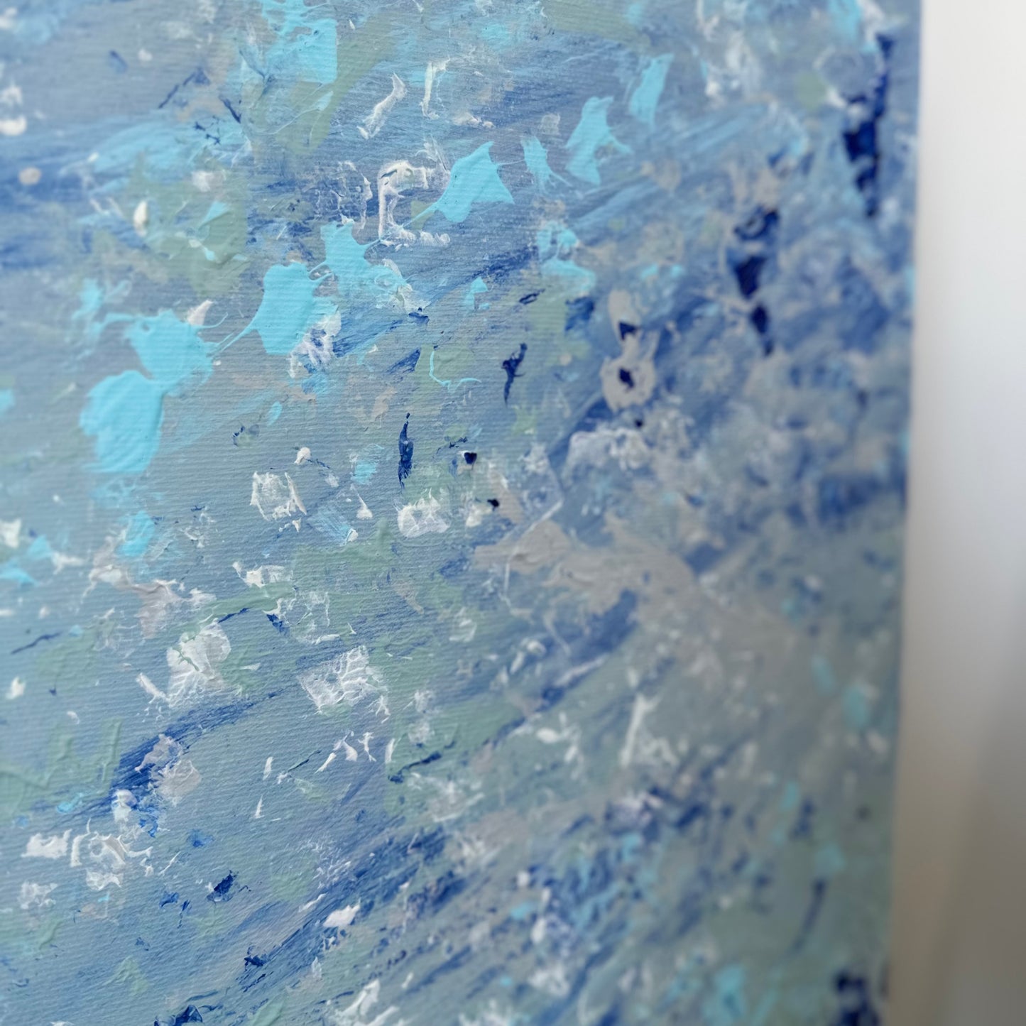 dark and light blue painting