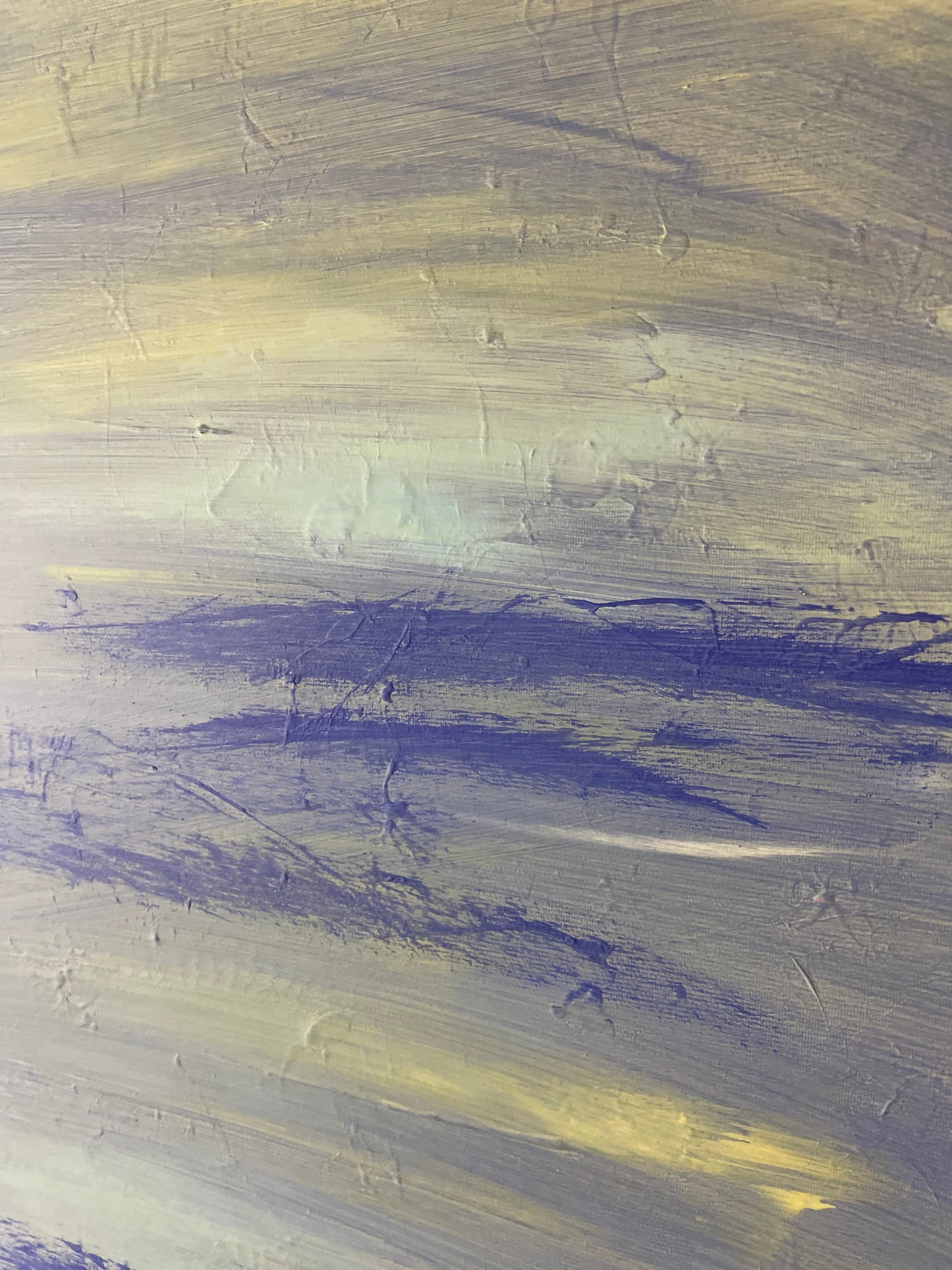 SOLD - Blaugrüne Wolken // 50x70 cm