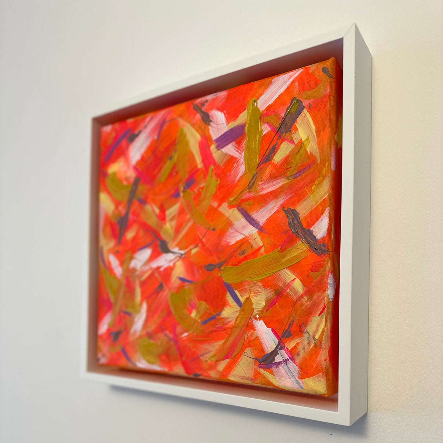 bright and colorful painting on canvas