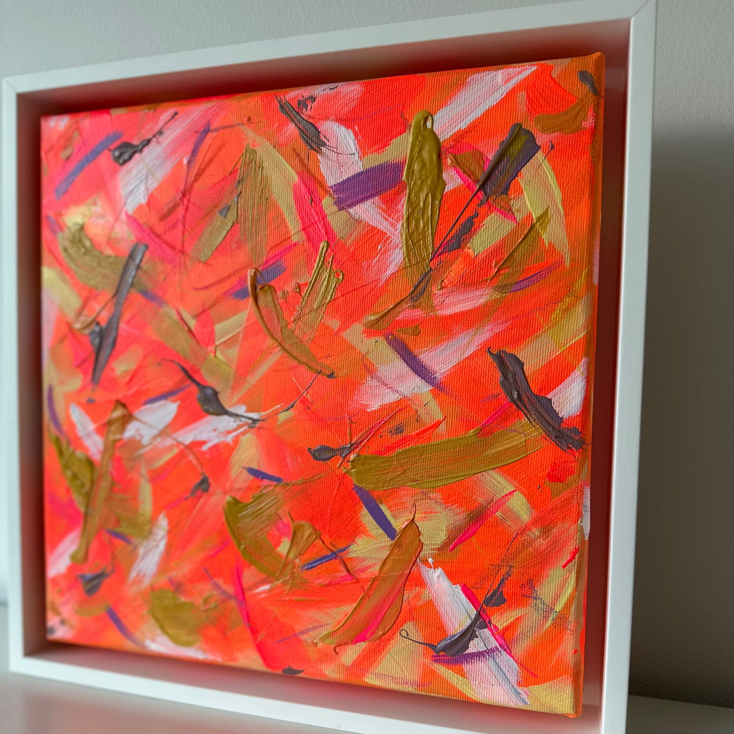 vibrant abstract art on canvas