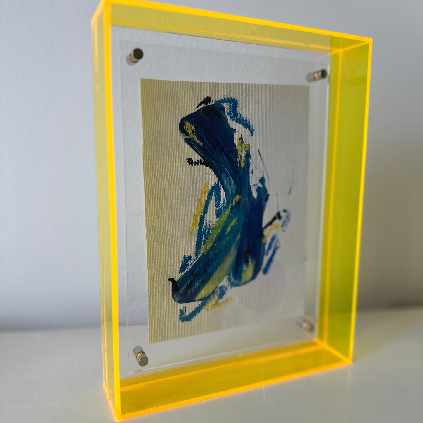 blue mini painting