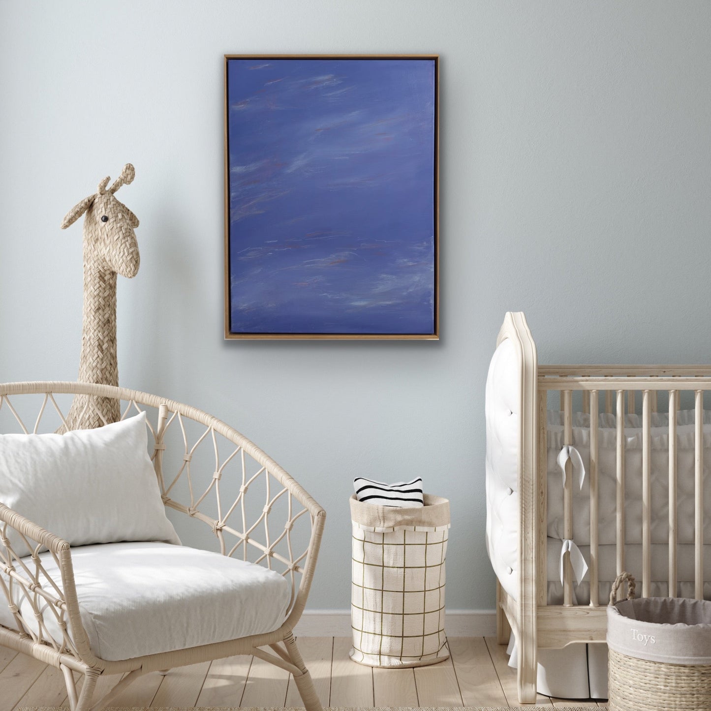 blue painting