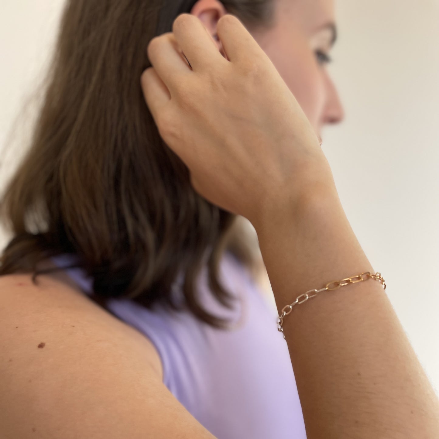 Grace Armband SILBER/ROSÉGOLD bicolor