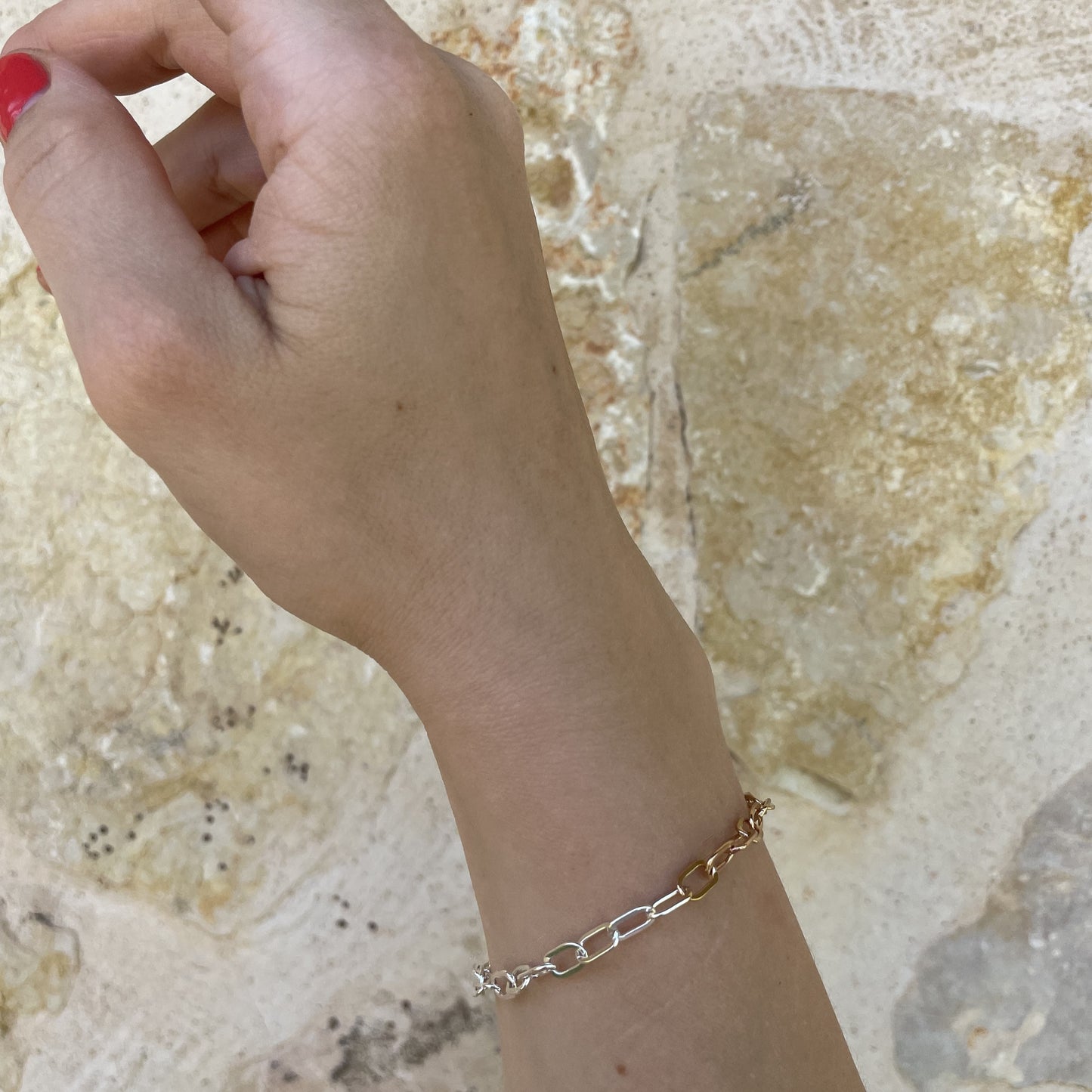 Grace Armband SILBER/ROSÉGOLD bicolor
