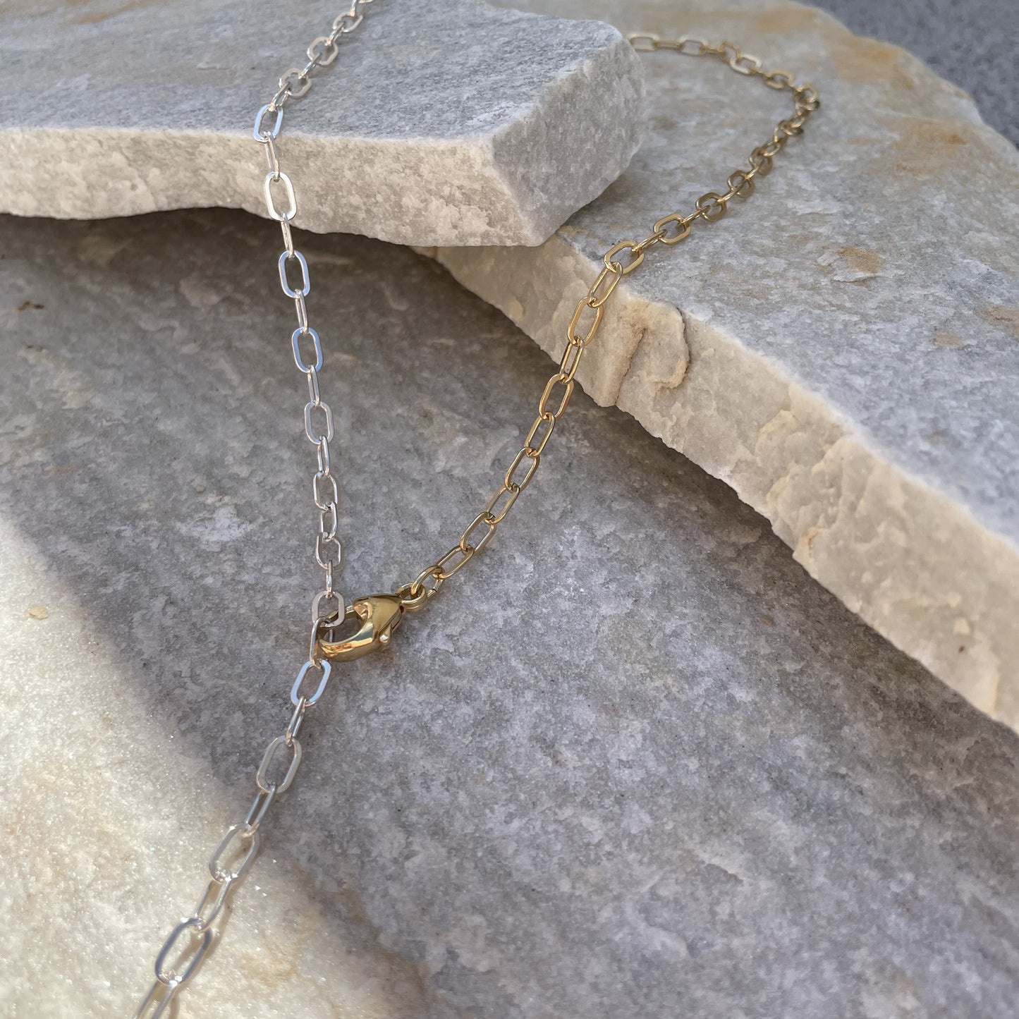 Grace Set SILBER/GOLD - Halskette & Armkette - bicolor
