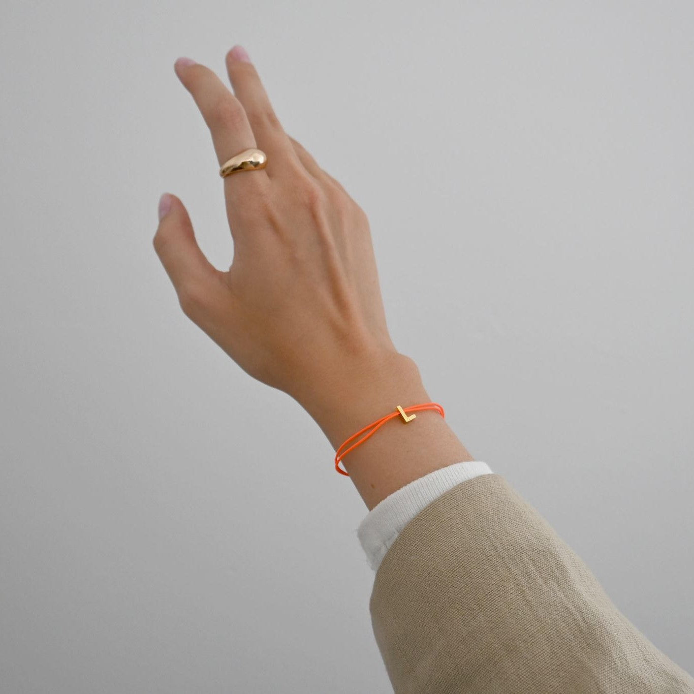 Lettre Armband PINK/GOLD