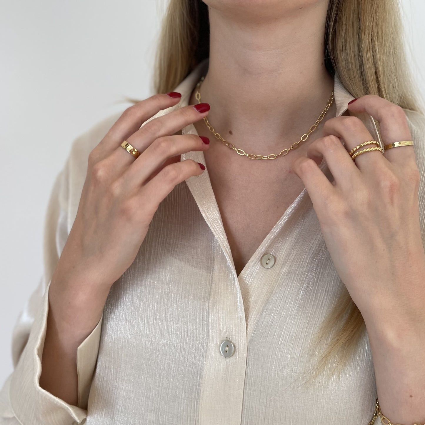 Ruby Halskette - SILBER, GOLD oder ROSÉGOLD