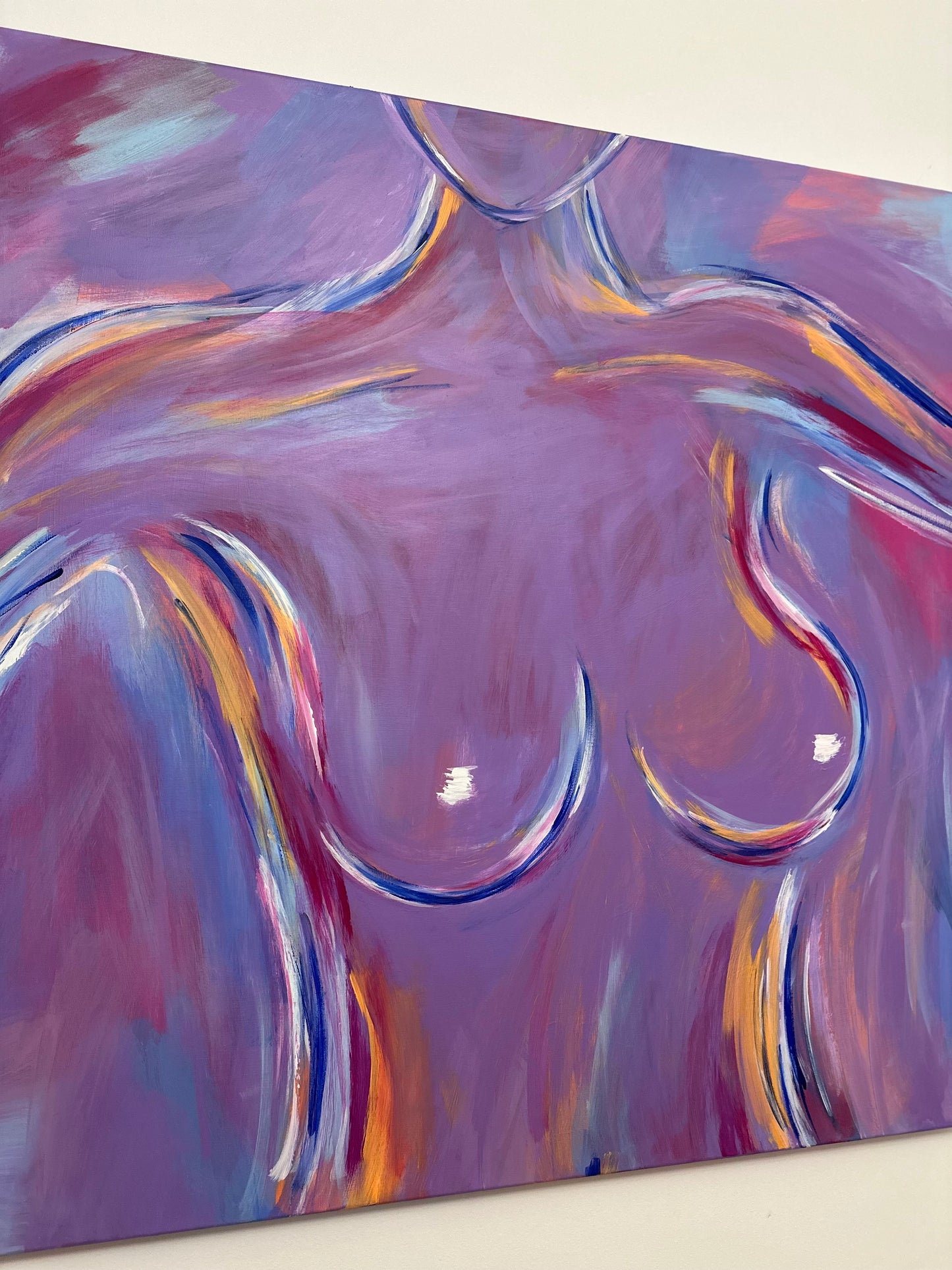 abstract painting of the female form